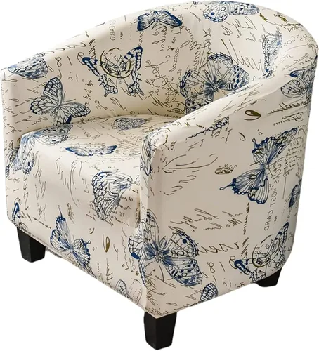 Vista 33 de NILUOH - Funda elástica para silla de club, cubierta elástica para silla de bañera, fundas para silla de barril, fundas para sillón, cubierta para 01