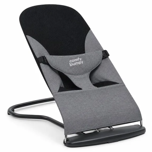 Vista 10 de ComfyBumpy Asiento Ergonómico Rebotador para Bebé - Estuche de Transporte de Viaje Adicional - Silla Rebotadora Segura y Portátil con Posiciones