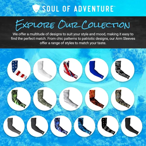 Vista 7 de S A Compression Arm Sleeve UV 30+ Sun Protection, Moisture Wicking, 4-Way Stretch