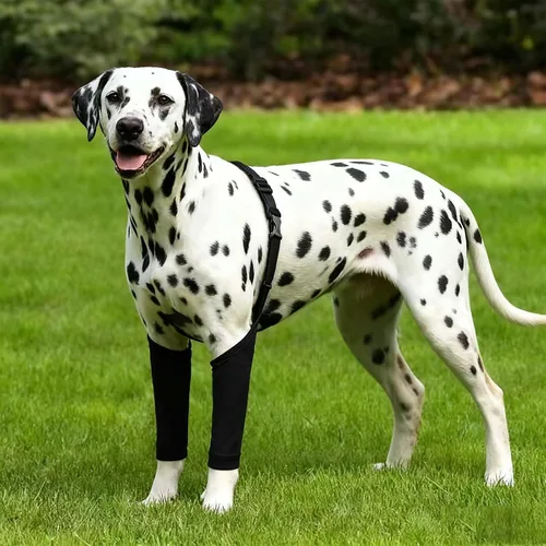 Vista 4 de Mangas para patas de perro, traje de recuperación para patas delanteras, mangas para mascotas, codo protector