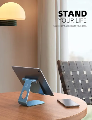 Vista 45 de Soporte ajustable para ipad, soporte para tableta Lamicall, Gris espacial