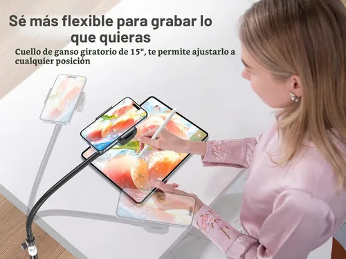 Vista 2 de Elitehood Soporte de trípode de teléfono de 80 pulgadas, soporte
