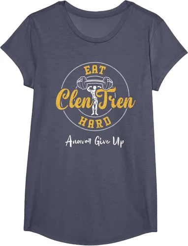 Vista 19 de Culturismo: Comer Clen Tren Hard Anavar Give Up - Camiseta de gimnasio, Negro