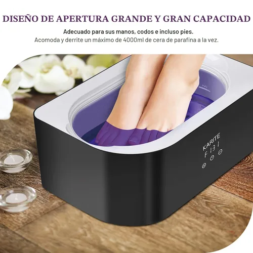 Vista 5 de KARITE Recambios de cera de parafina, paquete de 10 bloques de perlas de cera de parafina perfumada de lavanda para baño de parafina, repuestos