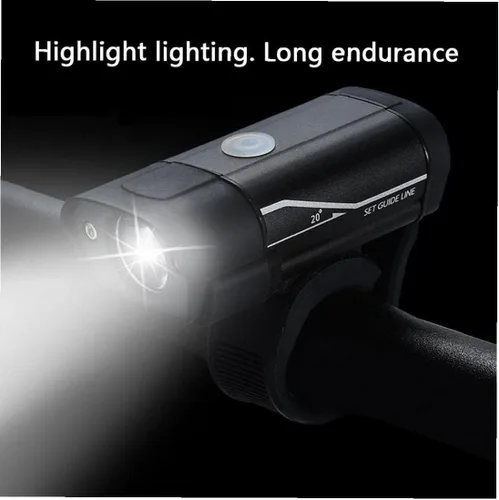 Vista 8 de 1 unid luces delanteras bicicleta recargable USB bicicleta Led luz trasera ciclo luces para montaña carretera bicicleta