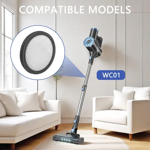 Vista 3 de Filtro WC01 compatible con aspiradora Vipsun y HOUSBRUSH U9