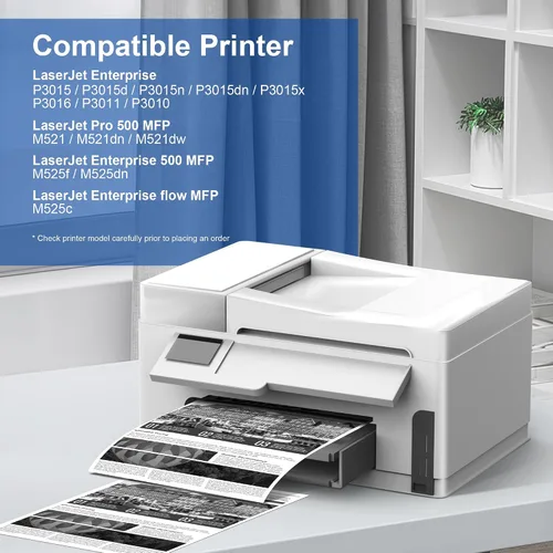 Vista 2 de Cartucho de tóner compatible de repuesto para Hp 55A (negro, 2 unidades)