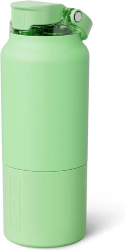 Vista 16 de BrüMate Rise - Botella de agua de 25 onzas con pajita de silicona cubierta 100 % a prueba de fugas, botella de agua de acero inoxidable aislada