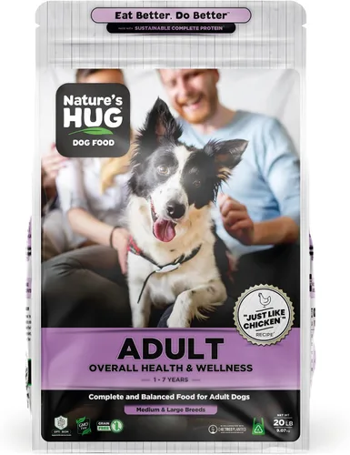 Vista 10 de Nature's HUG Alimento seco hipoalergénico para perros adultos y razas pequeñas, nutrición completa y equilibrada, apoyo estomacal sensible, alto