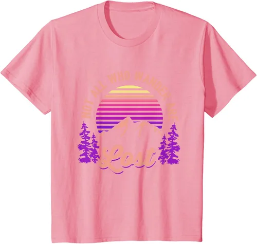 Vista 91 de Not All Who Wander Are Lost Vintage Mountains - Camiseta de senderismo, Negro, S