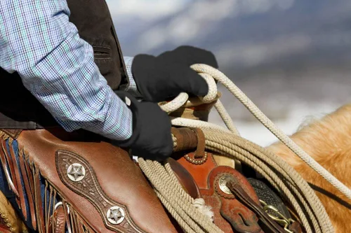 Vista 5 de SKYDEER 3M Thinsulate - Guantes térmicos de trabajo de invierno con piel de ciervo genuina resistente al viento (unisex)