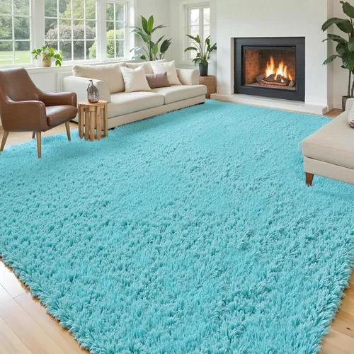 Vista 40 de Alfombras pequeñas de 2 x 3 pies, alfombra negra para dormitorio, alfombra moderna de pelo largo, alfombra pequeña, alfombra de noche esponjosa
