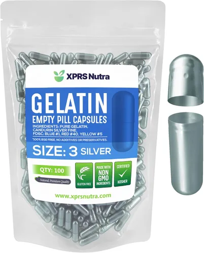 Vista 24 de XPRS Nutra Cápsulas vacías tamaño 3 – 1000 cápsulas vacías de gelatina – Pastillas de relleno de cápsulas de bricolaje – Tapa de gel de píldora