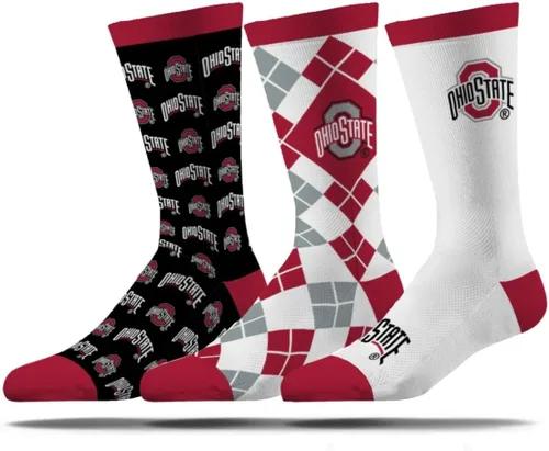 Vista 11 de Strideline Calcetines de vestir NCAA para hombre - The Executive paquete de 3 - Talla única para la mayoría Blue and Orange
