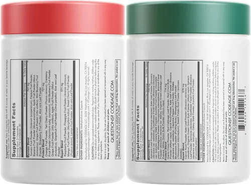 Vista 2 de Codeage InstantFood Easy Veggies + Fast Fruits Bundle – Suplemento de cápsulas de mezcla de verduras y frutas – Fórmula de fitonutrientes a base