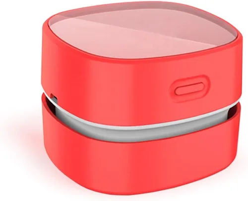 Vista 10 de ODISTAR Aspiradora de mostrador, mini barredora de polvo de mesa con temporizador digital, resistencia de hasta 400 minutos, rotación de 360º