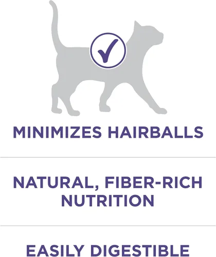 Vista 3 de Purina ONE Alimento natural para gatos para control de bolas de pelo, fórmula +PLUS Hairball - Bolsa de 3.5 libras