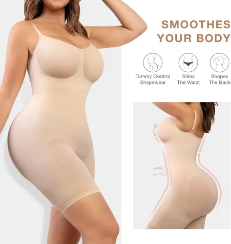 Vista 2 de Lover-Beauty Shapewear Bodysuit Tummy Control Sculpting Seamless Body Shaper