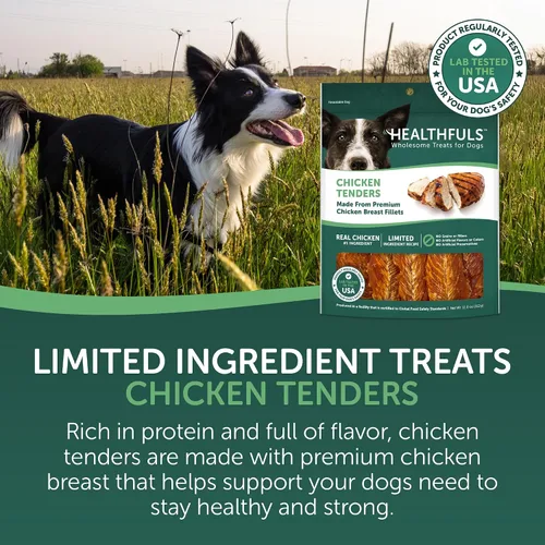 Vista 3 de Healthfuls Chicken Tenders - Golosinas para perros, 11 onzas