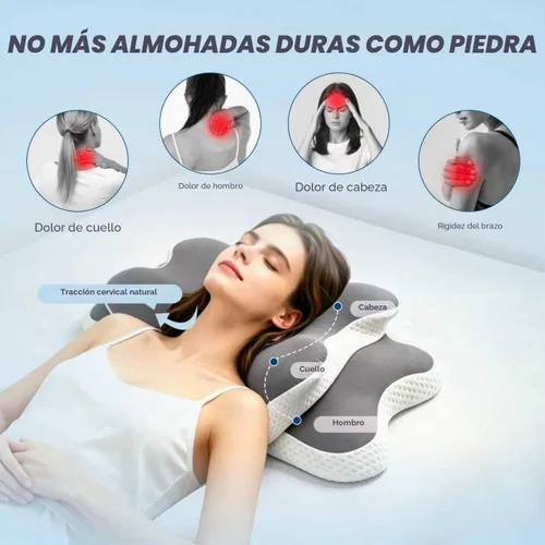 Vista 3 de Almohada cervical ergonómica para aliviar el dolor de cuello
