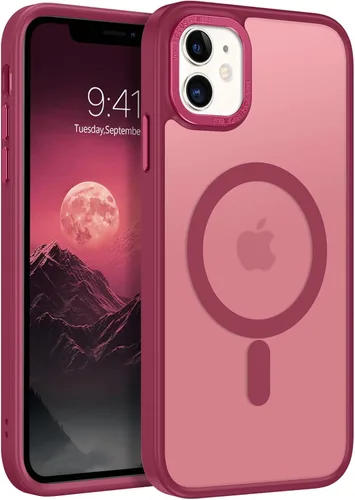 Vista 13 de BENTOBEN Funda para iPhone 11, Funda de teléfono para iPhone 11 Funda Magnética [Compatible con Mag Safe] Translúcida Mate Delgada Resistente a