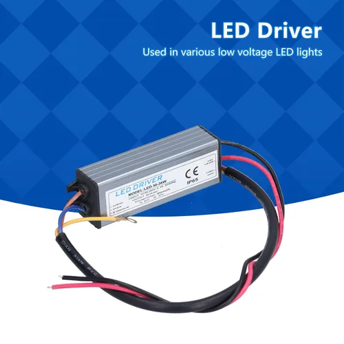 Vista 2 de Controlador LED impermeable IP65 Adaptador de transformador de fuente de alimentación AC 95 a 265V a DC 24 a 42V Salida de bajo voltaje 900mA 30/36W