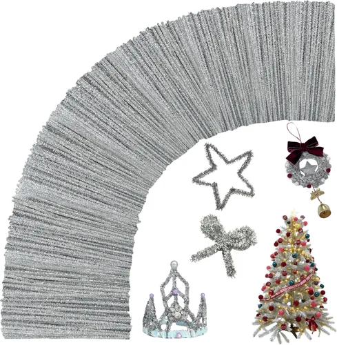 Vista 24 de Limpiadores de tubos negros para manualidades, 200 unidades de varillas de chenilla, suministros para manualidades, manualidades de Halloween