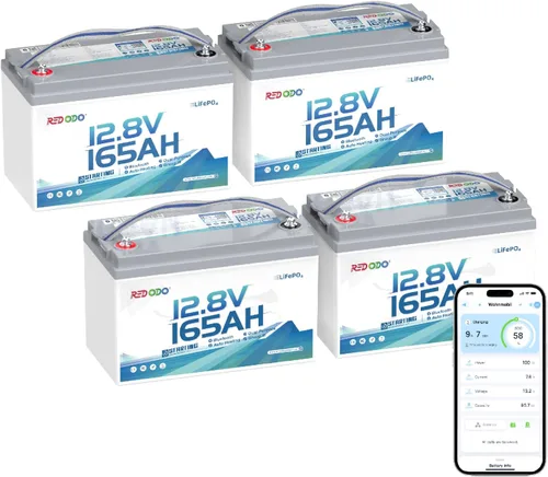 Vista 14 de Redodo - Batería de ciclos profundos LiFePO4 de 12 V y 100 Ah