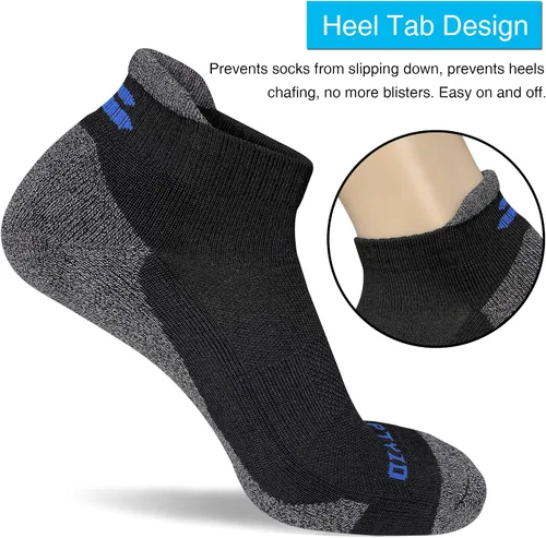 Vista 3 de APTYID Calcetines tobilleros acolchados para hombre (6 pares)