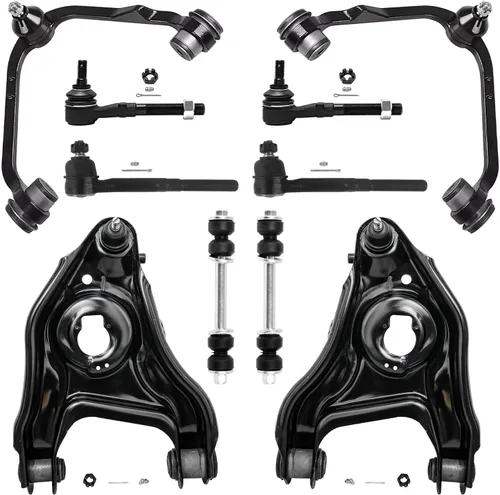 Vista 172 de Detroit Axle - Kit de suspensión delantera de 10 piezas para Chevrolet Trailblazer GMC Envoy 2004-2007 2005 2006 Soportes de brazo de control