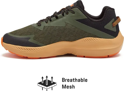 Vista 4 de Avia Storm - Tenis de correr para hombre con malla ligera y transpirable, Negro lima azul