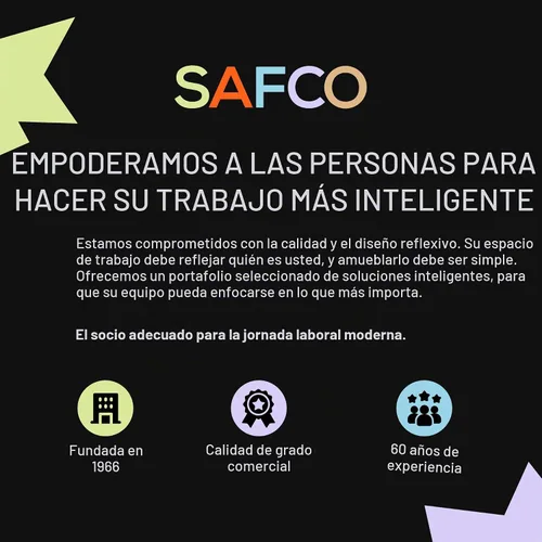 Vista 4 de Safco - Carrito de silla apilable con base de trineo, acero, capacidad de Ruedas de bloqueo de 3 pulgadas, no requiere montaje, compatibles