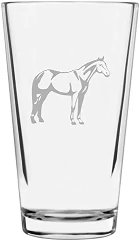 Vista 88 de Shetland Pony (cuerpo) - Vaso de pinta grabado con temática de caballo alternativo de 16 onzas
