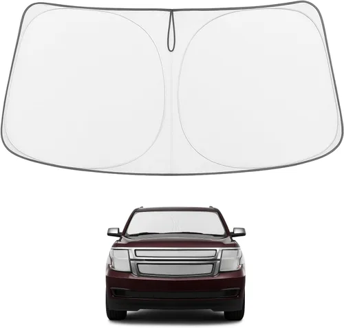 Vista 271 de Proadsy Parasol para parabrisas Rivian R1S 2022-2025 2026 de 4 capas plegable, protector de parasol frontal que bloquea los rayos UV, mantiene