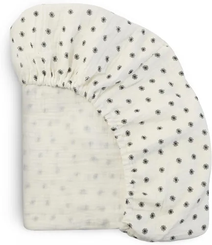 Vista 13 de mushie Sábana bajera ajustable de muselina extra suave para cuna, 192 hilos, 28 x 52 pulgadas (azul bebé)