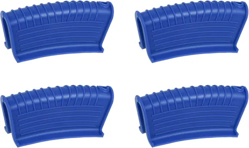 Vista 6 de uxcell Soporte de silicona para mango de sartén caliente, 2 piezas, funda antideslizante resistente al calor para cocina, olla, sartenes, utensilios