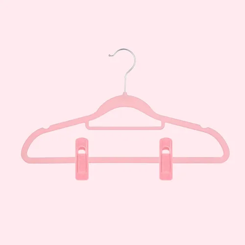 Vista 7 de Clips de terciopelo para perchas finas (20 unidades, color rubor)