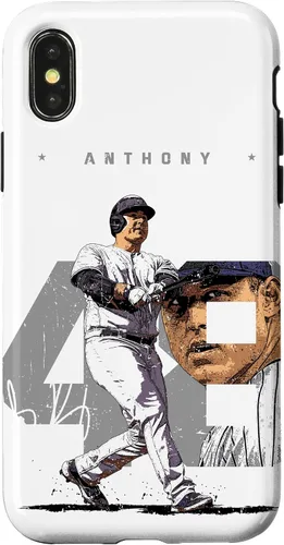Vista 5 de iPhone 16 Anthony Rizzo Number Portrait Tony New York MLBPA Case