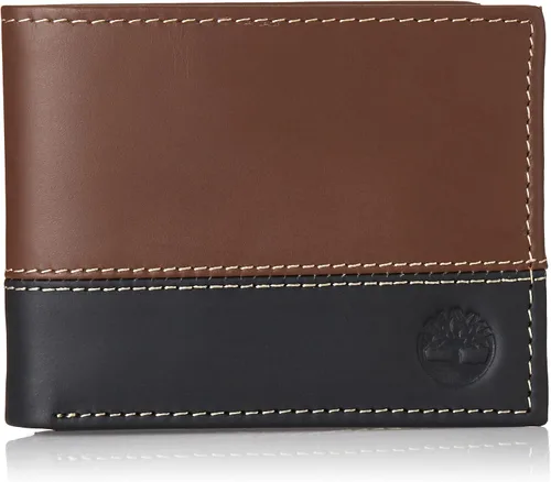 Vista 10 de Timberland Men's Leather Passcase Bifold Wallet Hybrid