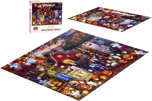 Vista 2 de Vermont Christmas Company Rompecabezas de baile de Halloween de 500 piezas