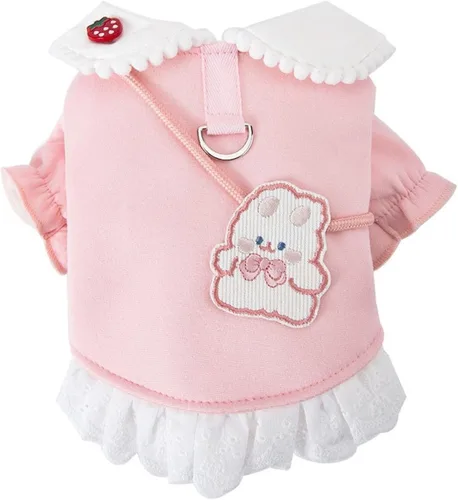 Vista 9 de Suéter cálido para mascotas, vestido para perros, suéter para perros, vestido para perros para el invierno, lindo abrigo para perros pequeños