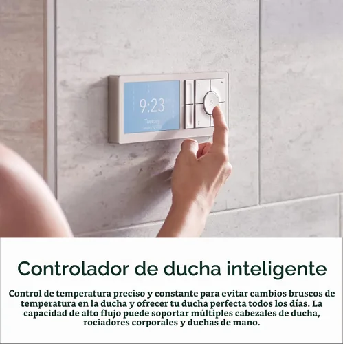Vista 3 de Moen TS3302BL - Controlador de sistema de agua digital inteligente de 2 salidas para válvula de ducha termostática, en color negro mate