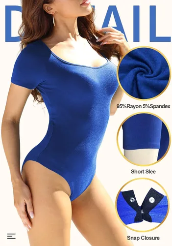 Vista 5 de DILIUXING Camiseta de manga larga con cuello redondo para mujer, ajustada, elástica, casual, para uso diario