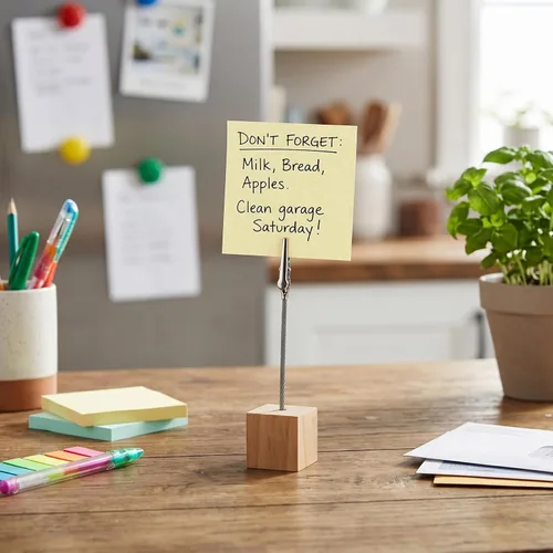 Vista 8 de 20 soportes para tarjetas de lugar con clips y soporte de madera, soporte de clips para fotos para mesa, soporte de números de mesa de madera