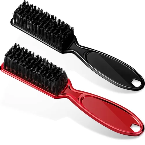 Vista 12 de Patelai 2 piezas Cepillo de limpieza de cuchilla de barbero para limpieza de cortapelos, limpiador de uñas, cepillo de peinado para Negro