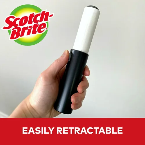 Vista 3 de Scotch-Brite - Mini rodillo quitapelusas de viaje, ideal para quitar el pelo de mascotas, 30 hojas