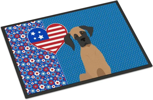 Vista 150 de Caroline's Treasures WDK5119JMAT Airedale Terrier USA - Tapete para interiores o exteriores, 24 x 36 pulgadas, tapete para puerta delantera