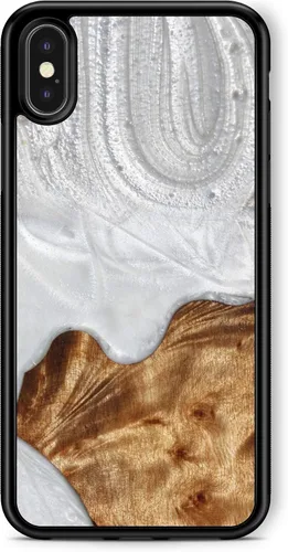 Vista 18 de WUDN Funda delgada de resina y madera para teléfono compatible con Apple iPhone 6, 6s, 7, 8, SE