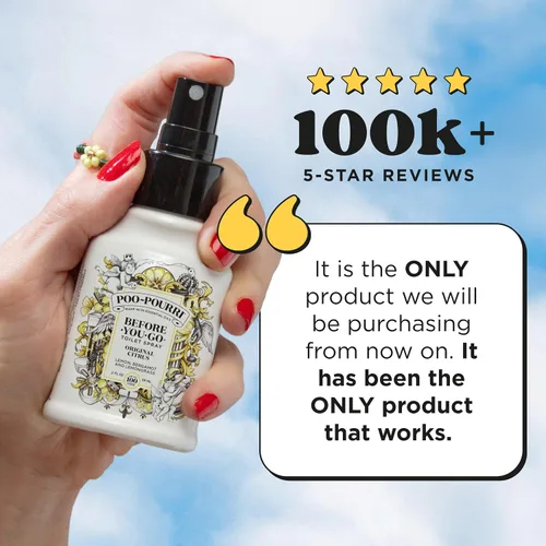 Vista 4 de Poo-Pourri - Spray para inodoro antes de ir, aroma cítrico original, 4 onzas líquidas