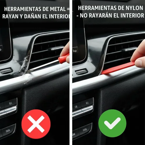 Vista 5 de Juego de herramientas de extracción de recorte automático (sin kit de herramientas de palanca de plástico para rayas) – Kit de herramientas